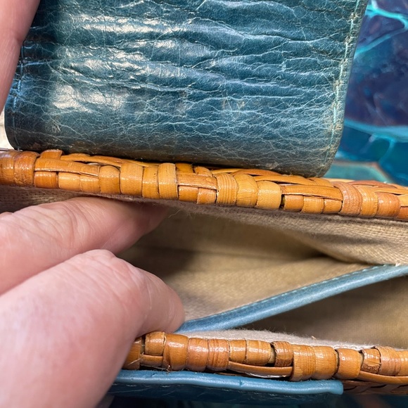 Tory Burch Rattan and Leather Clutch - Picture 7 of 10